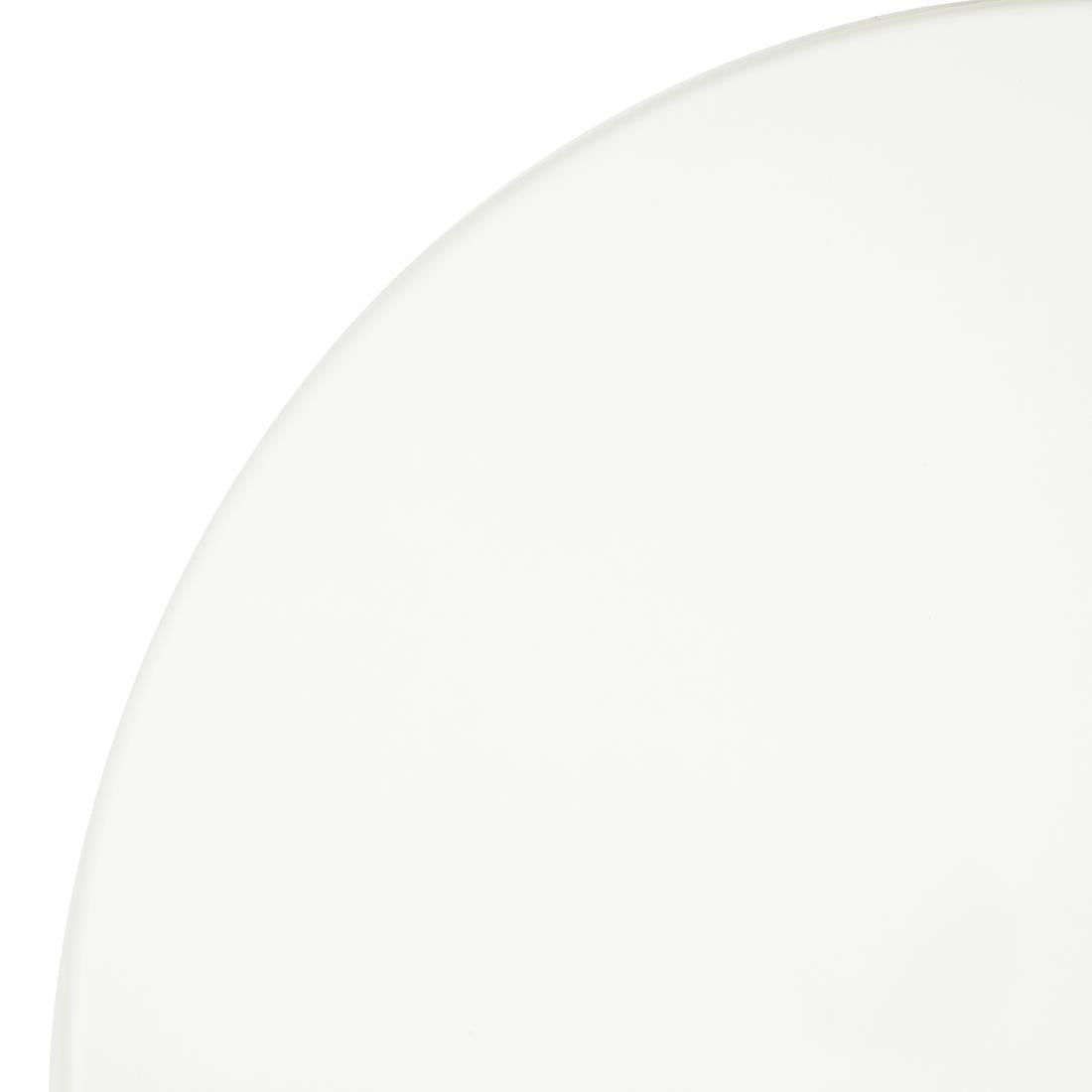 Bolero Pre-drilled Round Tabletop White 600mm