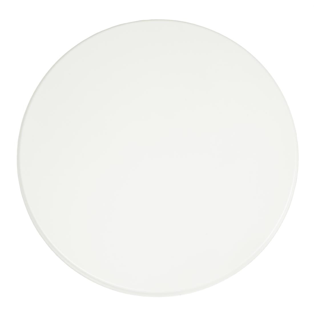 Bolero Pre-drilled Round Tabletop White 600mm