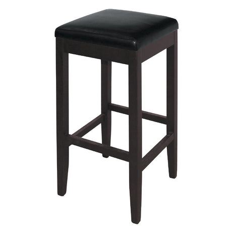 Bolero Faux Leather High Bar Stools Black (2 Pack)