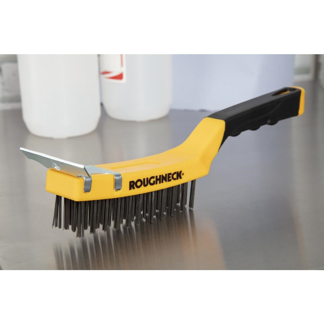 Roughneck Grill Brush With Scraper
