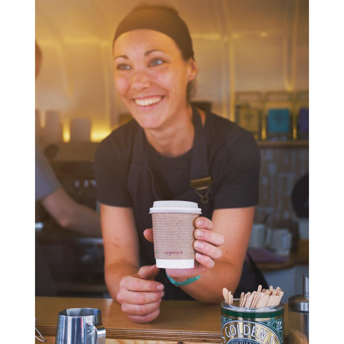 Vegware Compostable Coffee Cups Double Wall 230ml / 8oz (500 Pack)