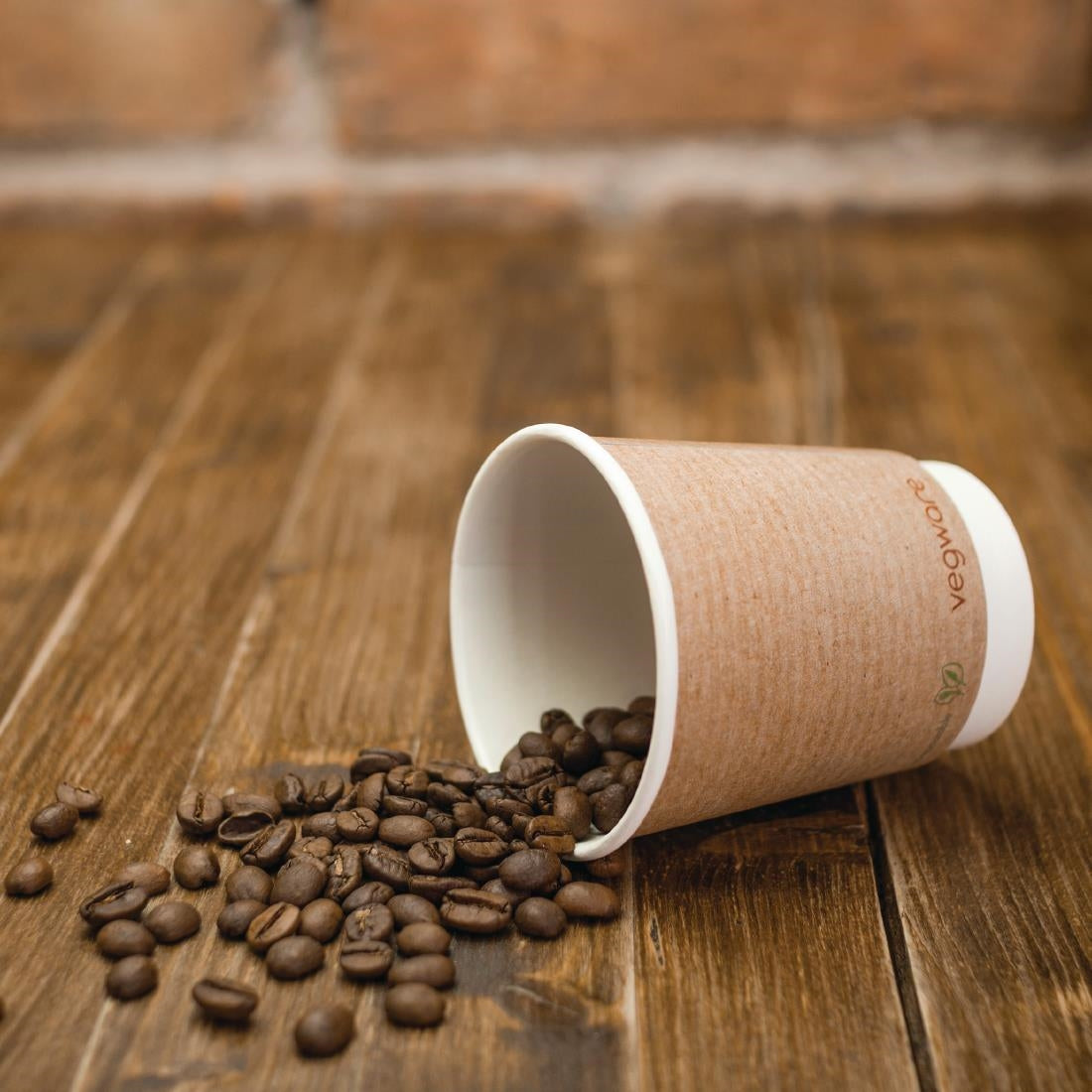 Vegware Compostable Coffee Cups Double Wall 230ml / 8oz (500 Pack)