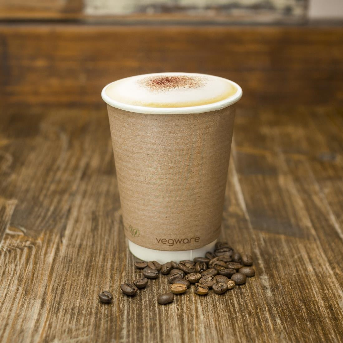 Vegware Compostable Coffee Cups Double Wall 340ml / 12oz (500 Pack)