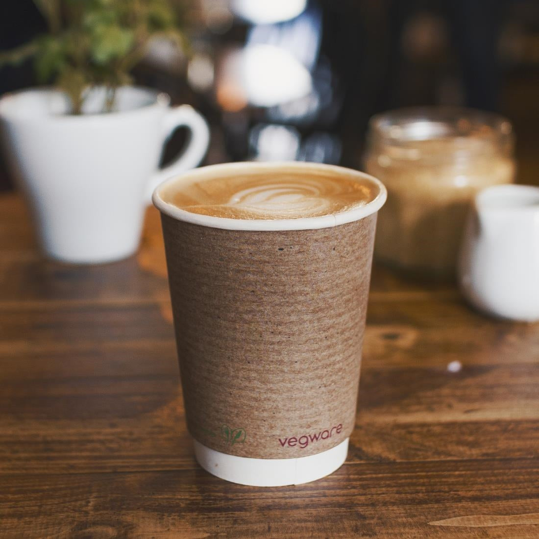 Vegware Compostable Coffee Cups Double Wall 340ml / 12oz (500 Pack)