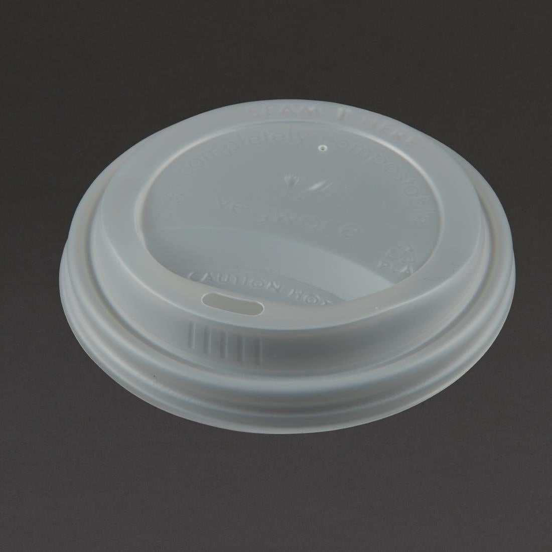Vegware Compostable Lids for 340ml & 455ml Coffee Cups (1000 Pack)