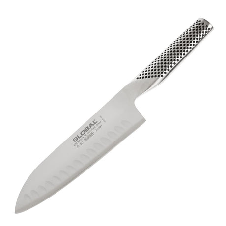 Global G48 Santoku Fluted Knife Stainless Steel 17.8cm