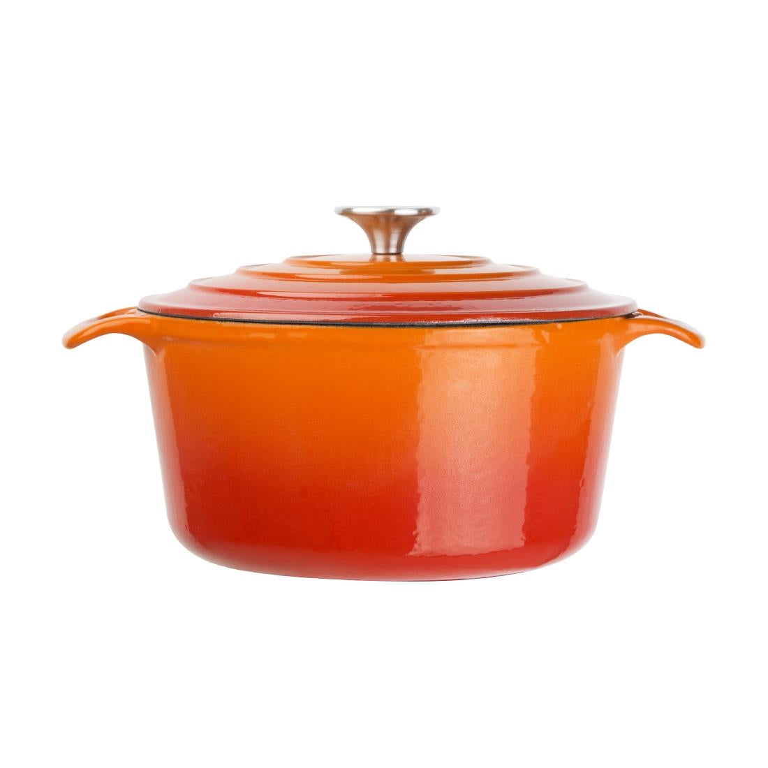 Vogue Round Casserole Dish Orange 3.2Ltr