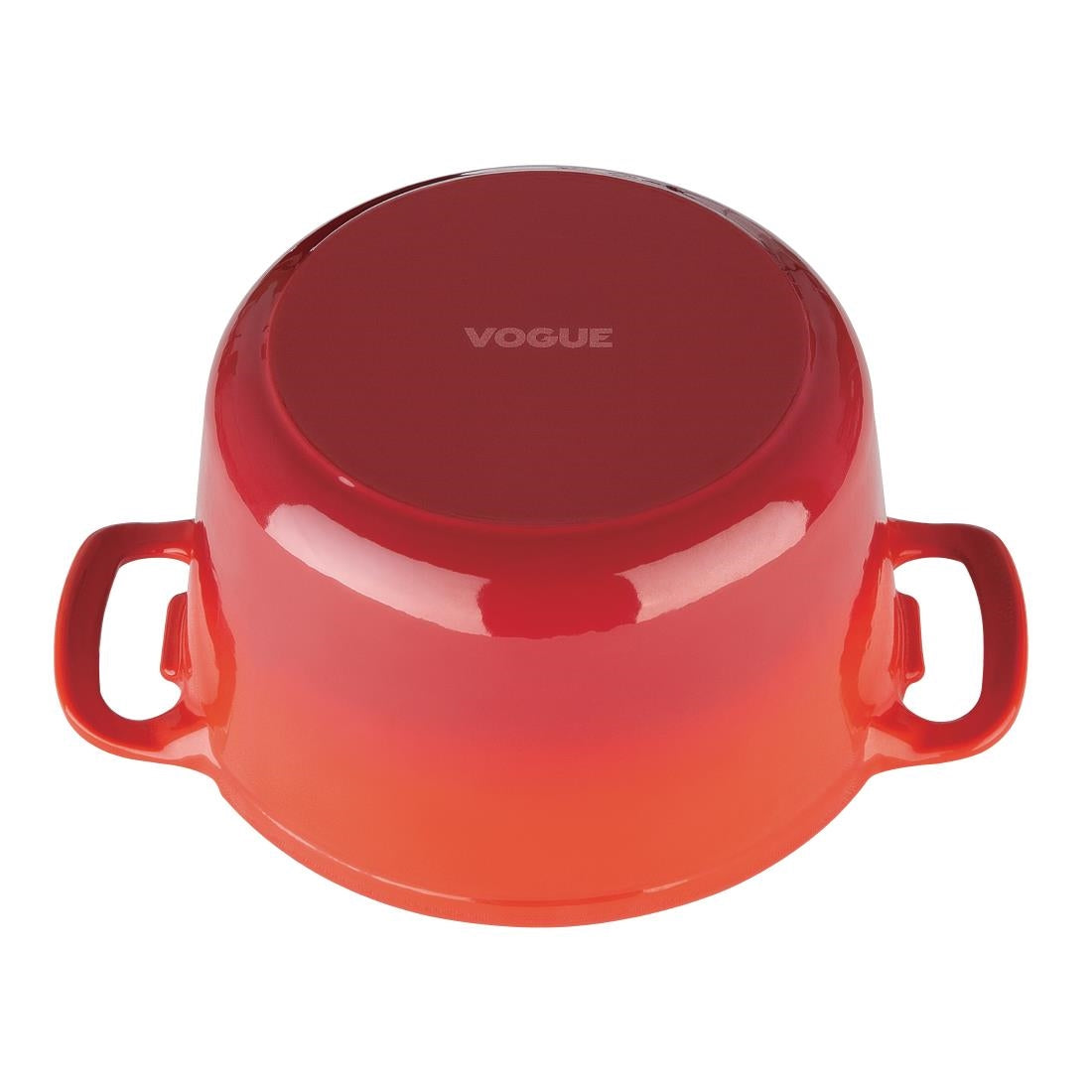 Vogue Round Casserole Dish Red 3.2Ltr