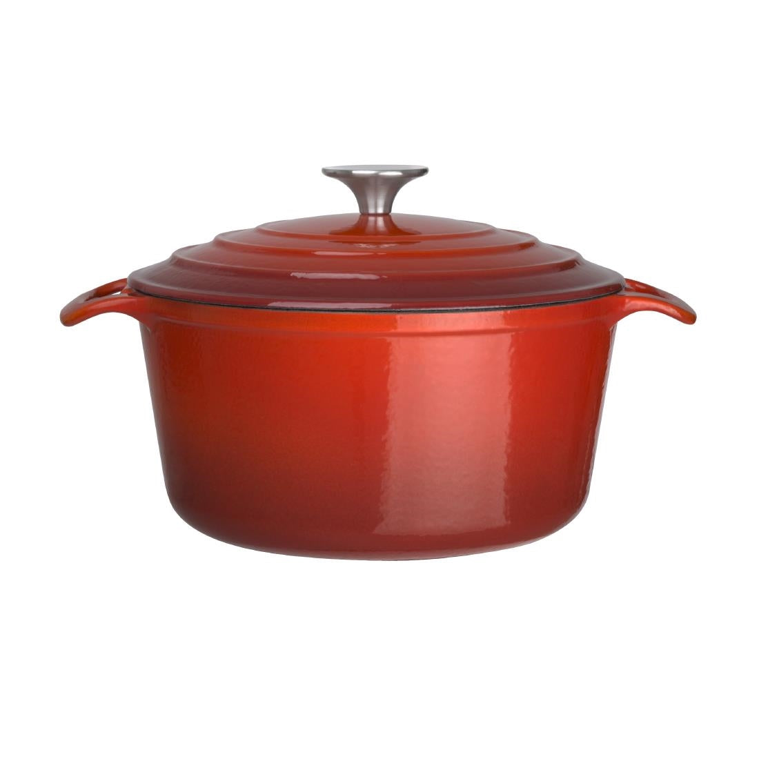 Vogue Round Casserole Dish Red 4Ltr