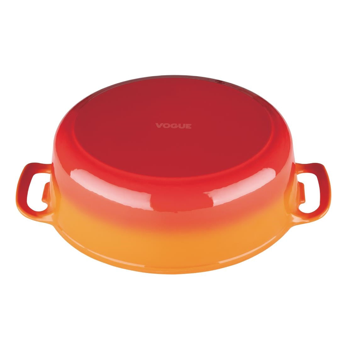 Vogue Oval Casserole Dish Orange 6Ltr
