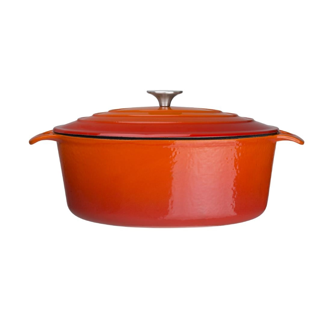 Vogue Oval Casserole Dish Orange 6Ltr
