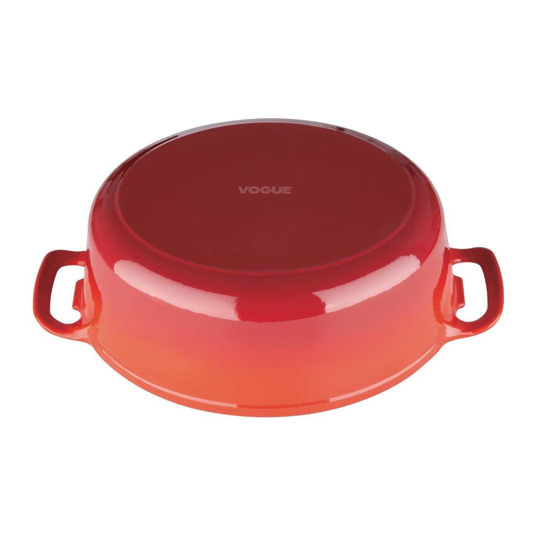 Vogue Oval Casserole Dish Red 5Ltr