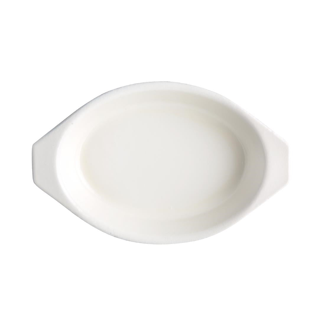 Vogue Oval Cast Iron Gratin Dish Orange 650ml