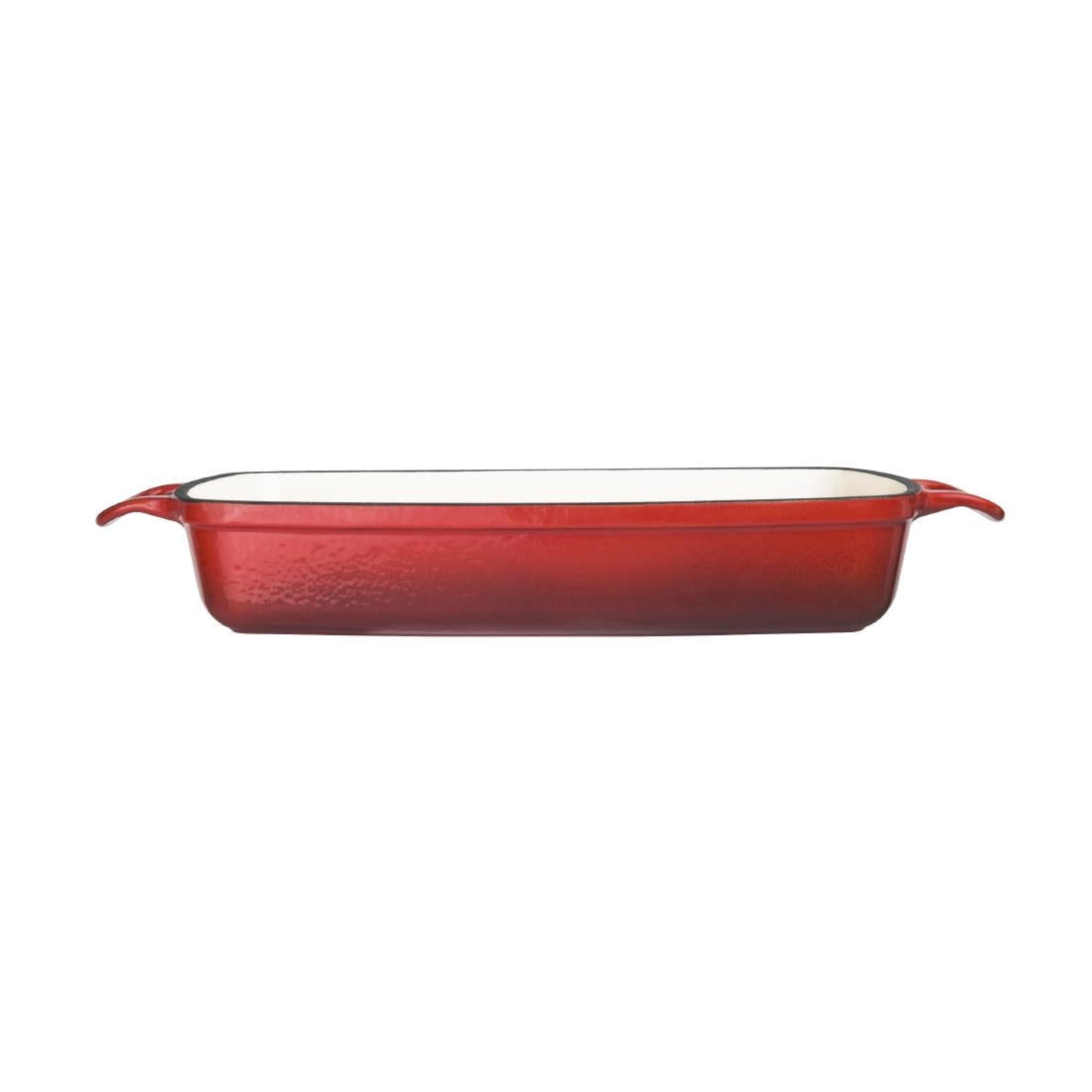 Vogue Cast Iron Casserole Dish Red 1.8Ltr