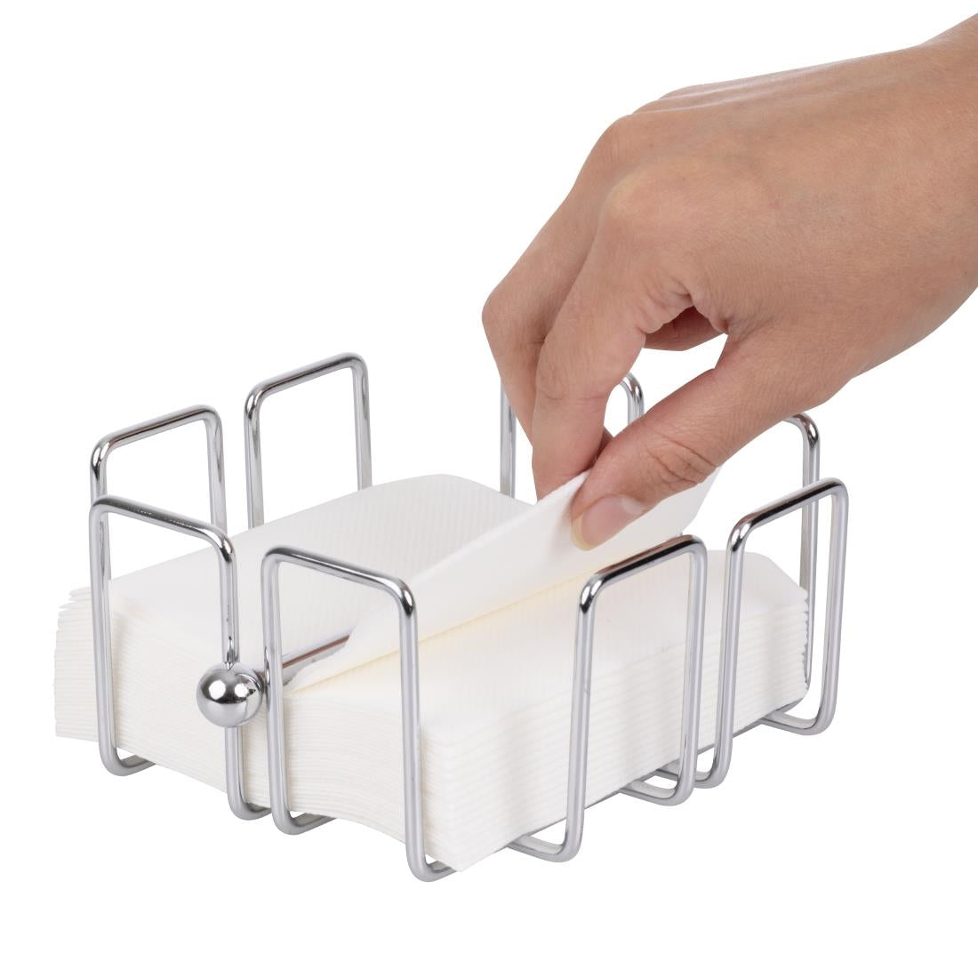 Olympia Cocktail Napkin Holder with Weight 140 x 140mm