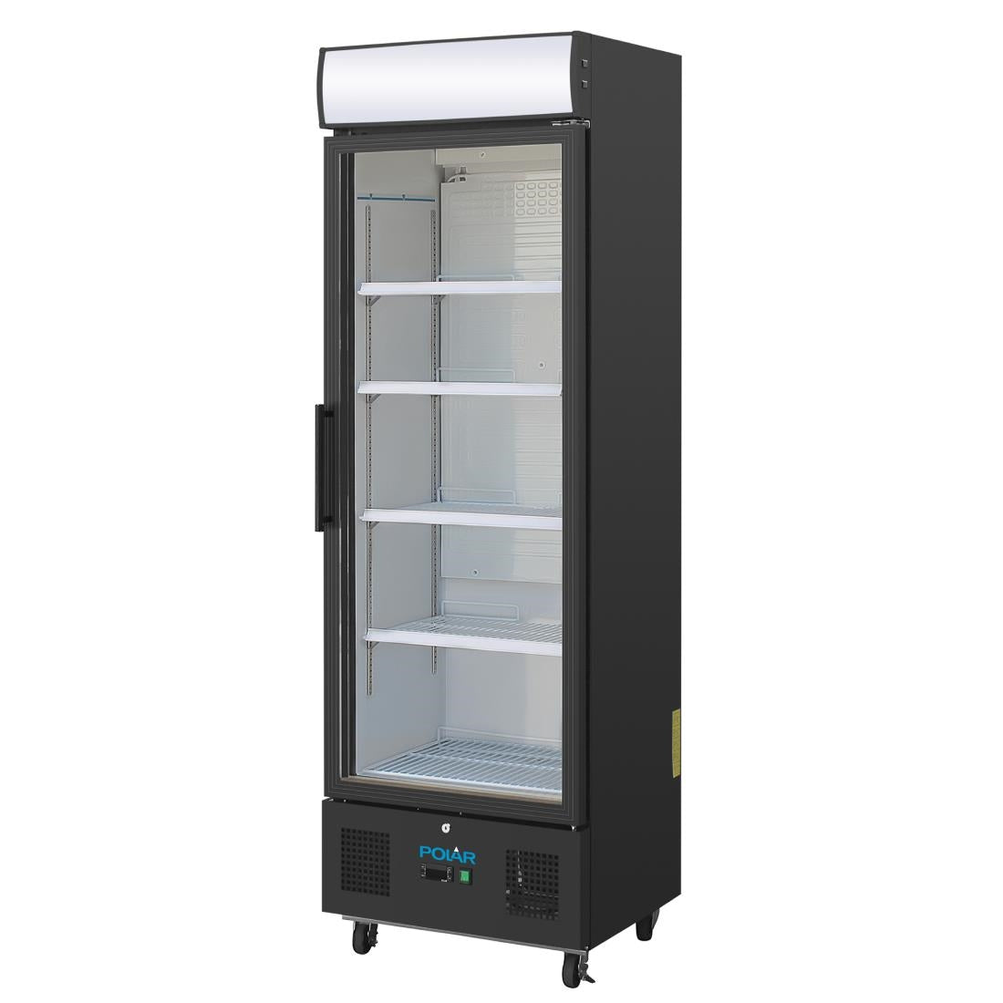 Polar G-Series Upright Display Fridge 368Ltr Black