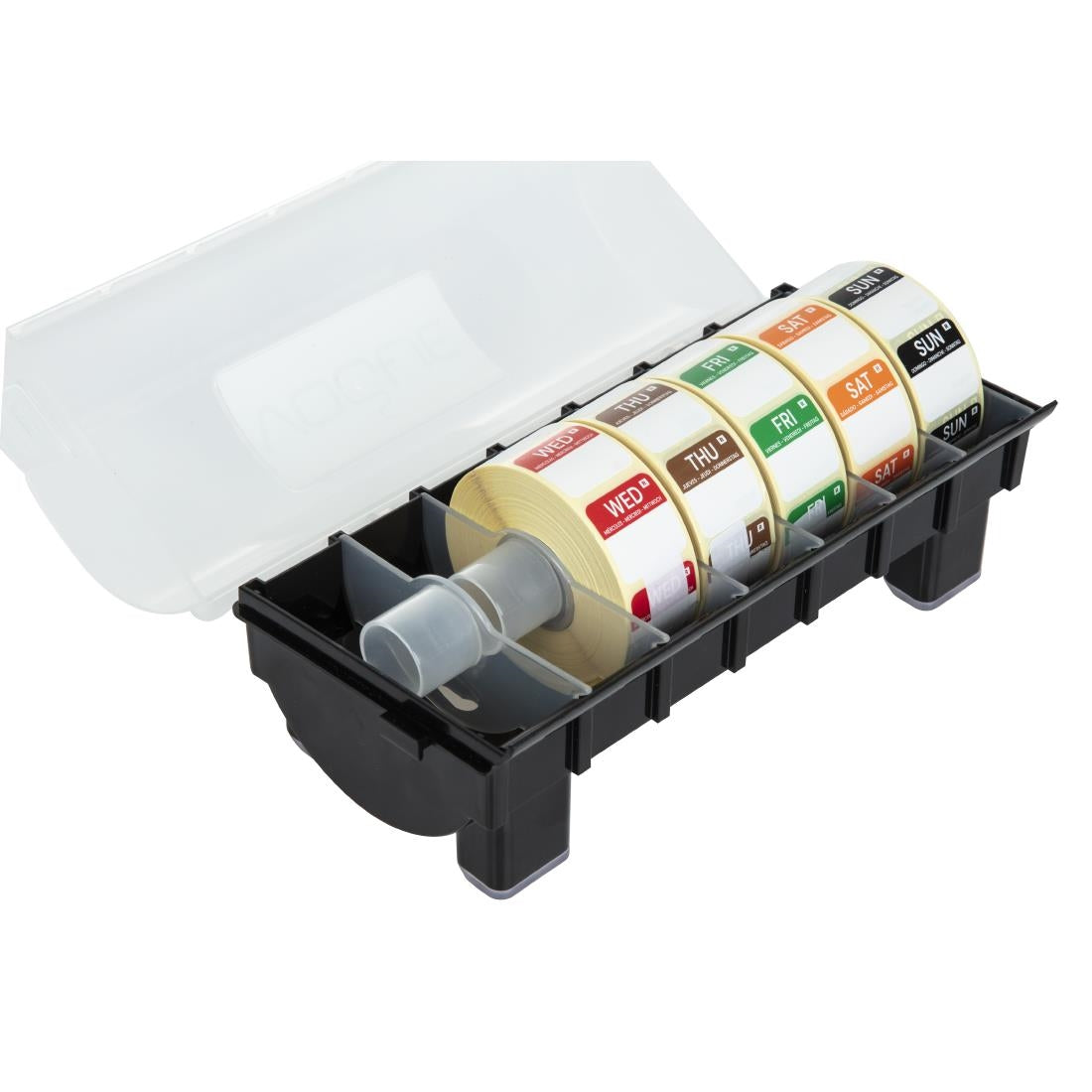 Hygiplas Removable Colour Coded Food Labels with 1" Dispenser