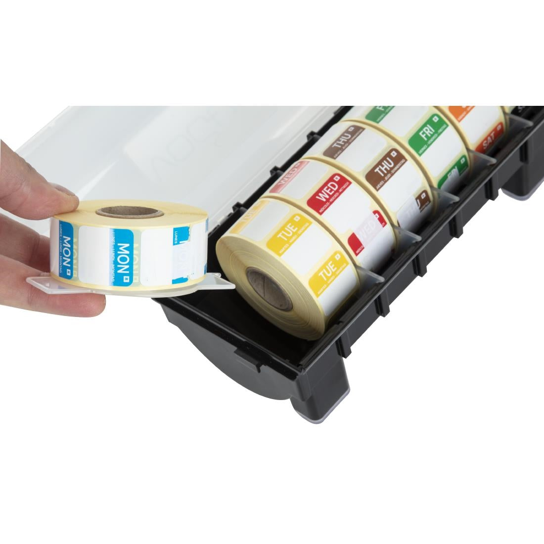 Hygiplas Removable Colour Coded Food Labels with 1" Dispenser