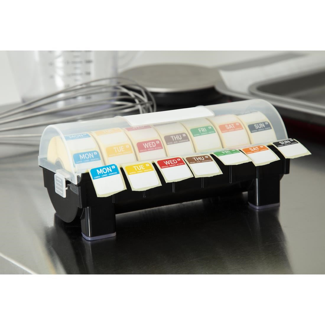 Hygiplas Removable Colour Coded Food Labels with 1" Dispenser
