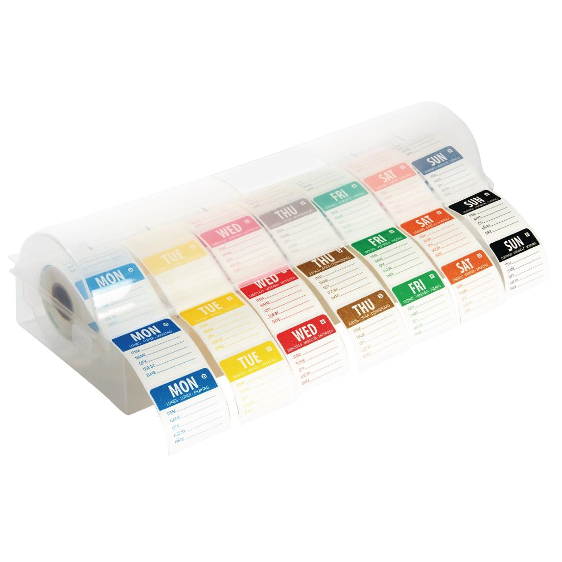 Hygiplas Dissolvable Colour Coded Food Labels with 2" Dispenser