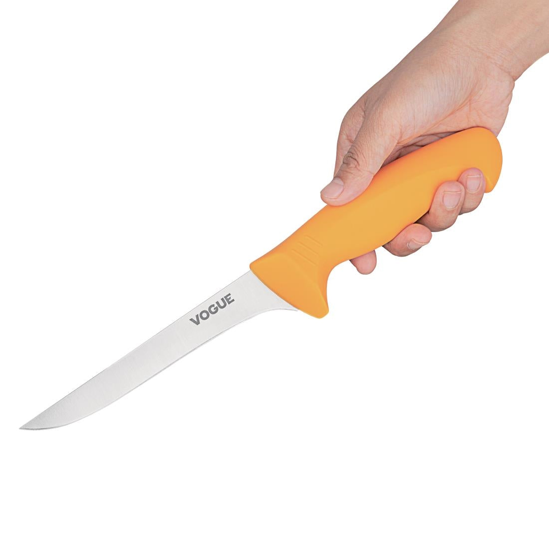 Vogue Soft Grip Pro Boning Knife Yellow 15cm