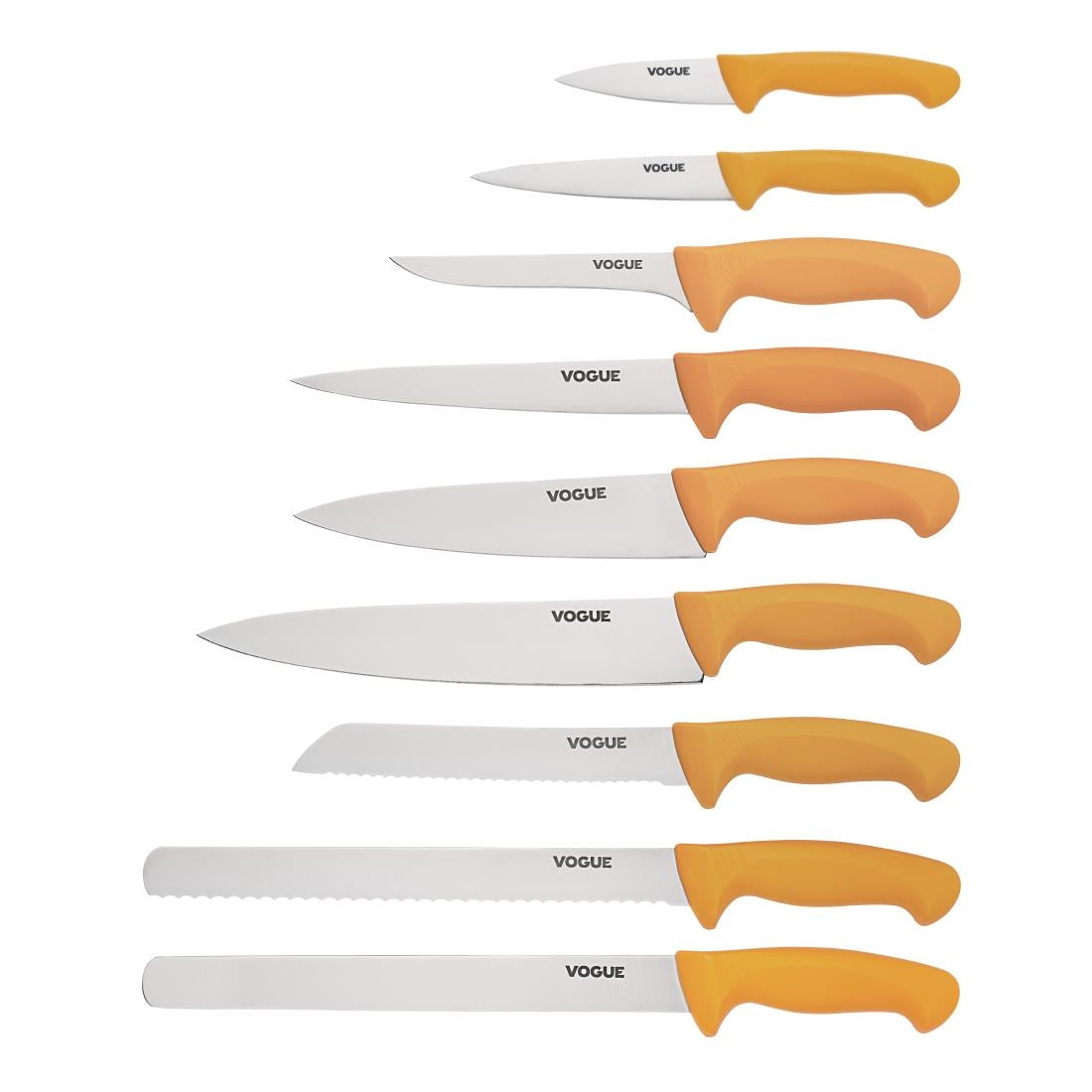 Vogue Soft Grip Pro Chef Knife Yellow 20cm