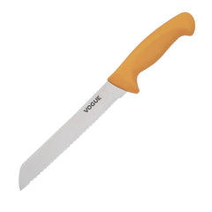 Vogue Soft Grip Pro Bread Knife Yellow 19.8cm