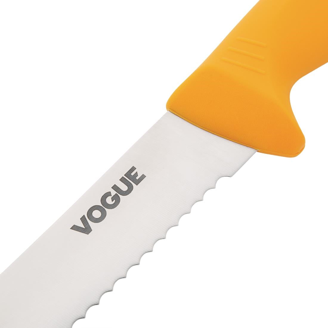 Vogue Soft Grip Pro Bread Knife Yellow 19.8cm