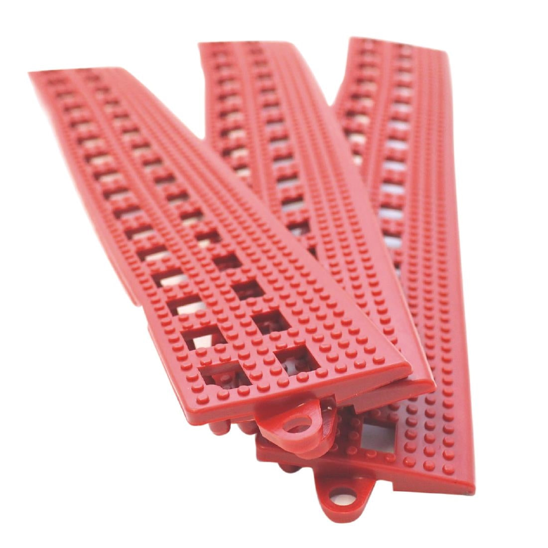 COBA Red Male Edge Flexi-Deck Tiles (3 Pack)