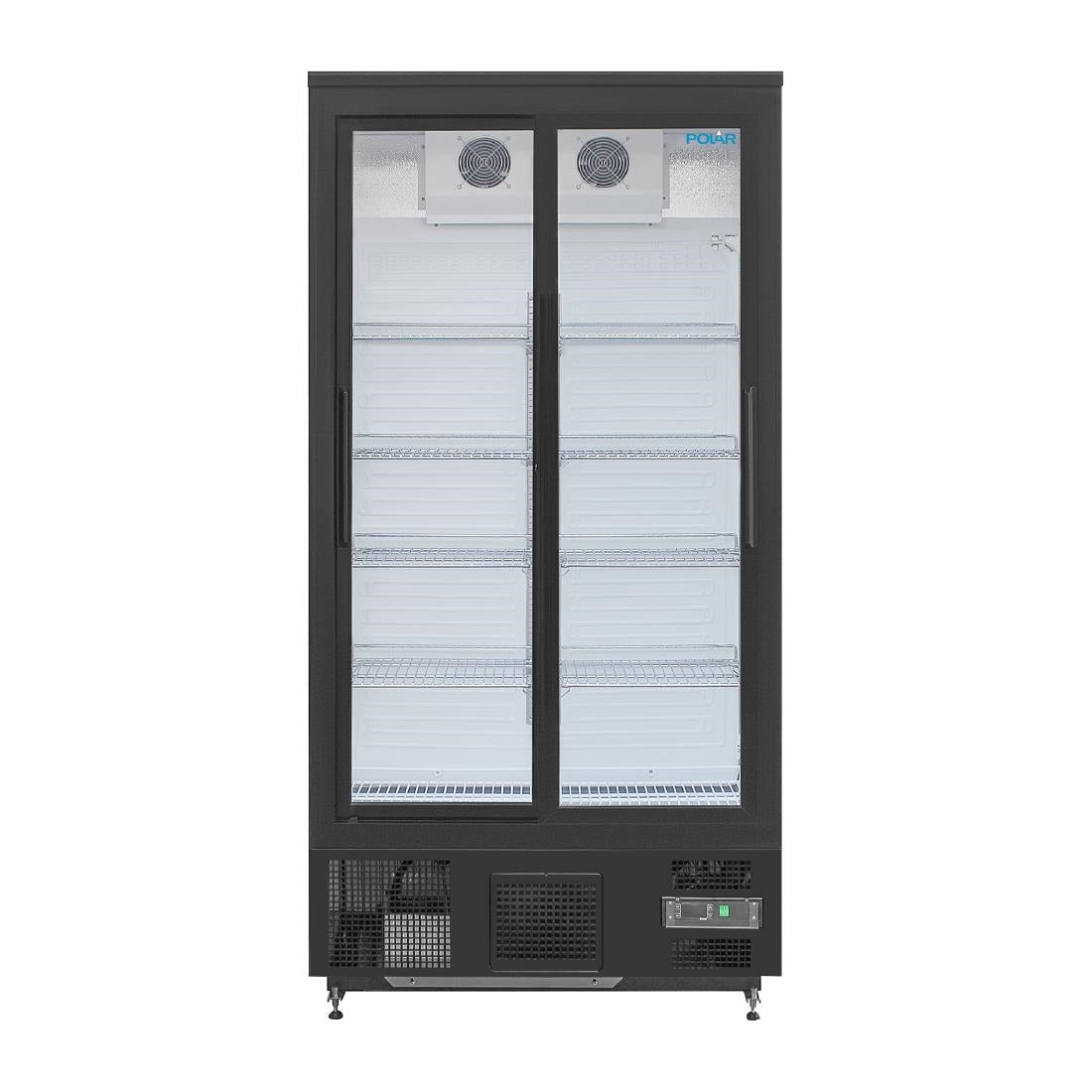 Polar G-Series Upright Back Bar Cooler with Sliding Doors 490Ltr