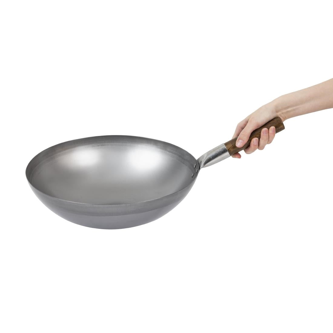 London Round Base Wok 356mm
