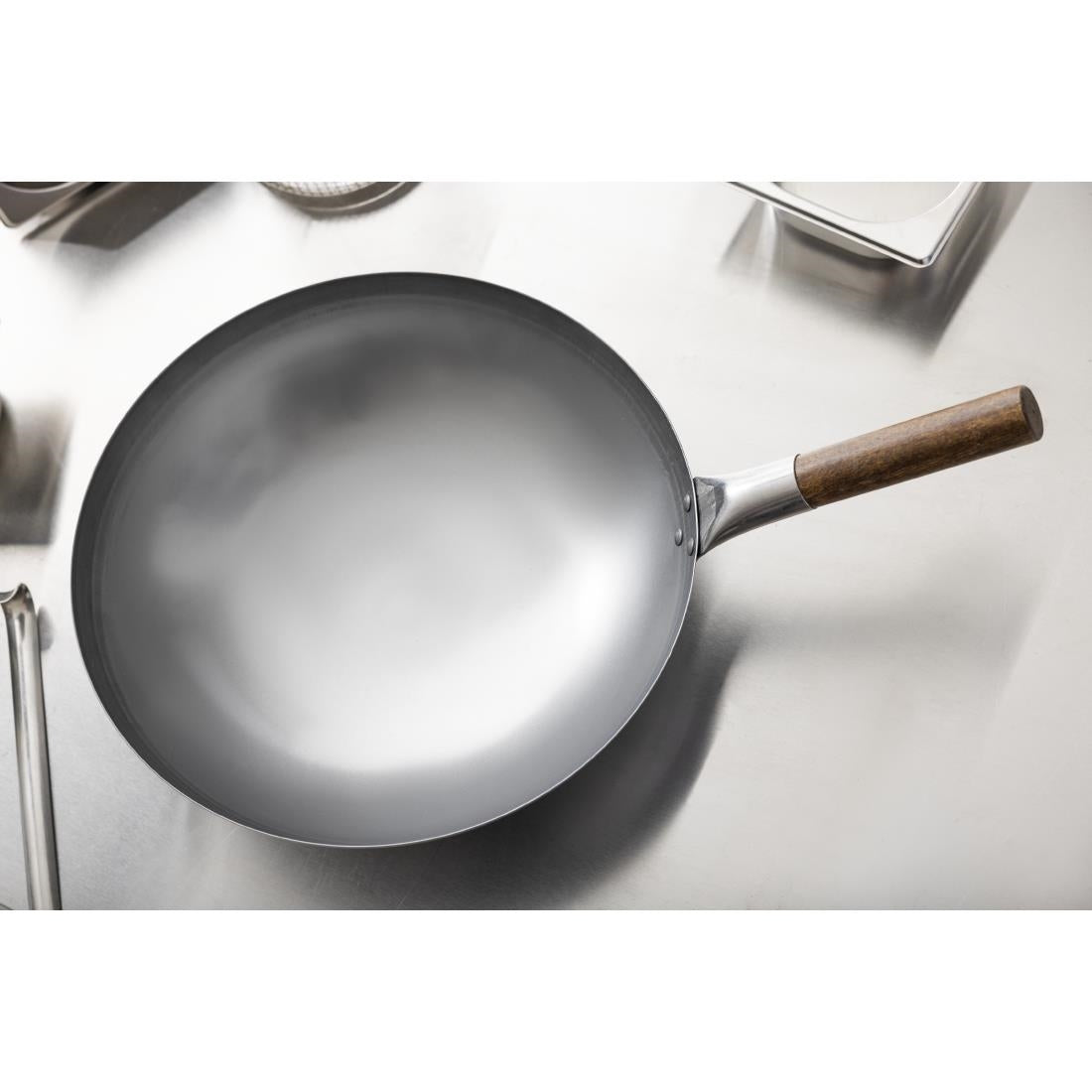 London Round Base Wok 356mm