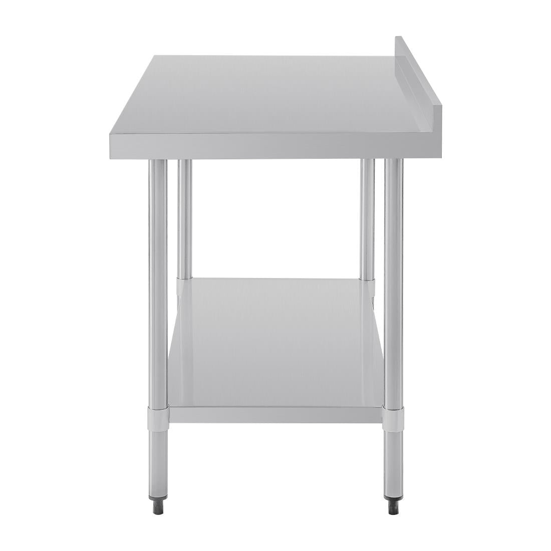 Vogue Stainless Steel Table with Upstand 1200mm
