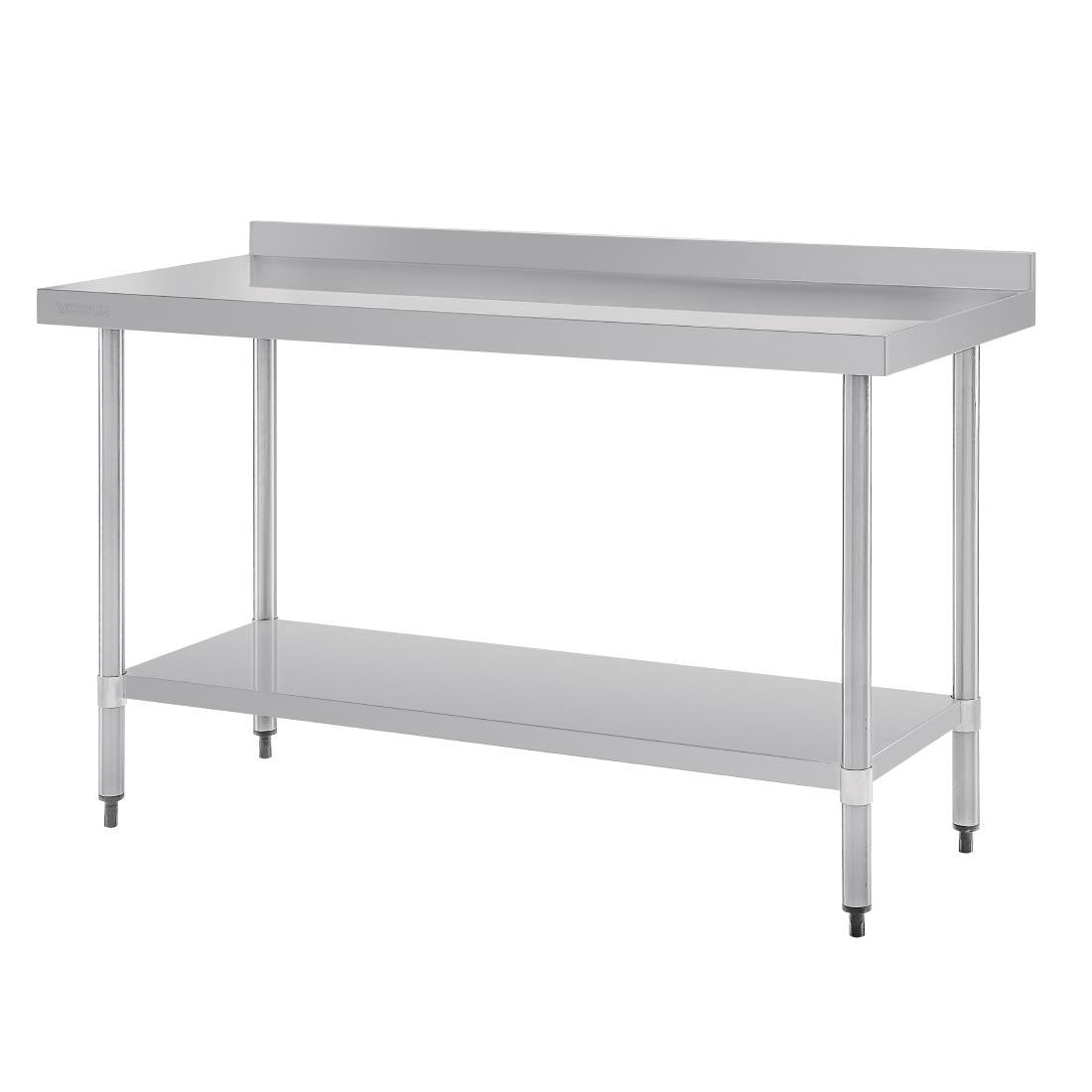 Vogue Stainless Steel Table with Upstand 1500mm
