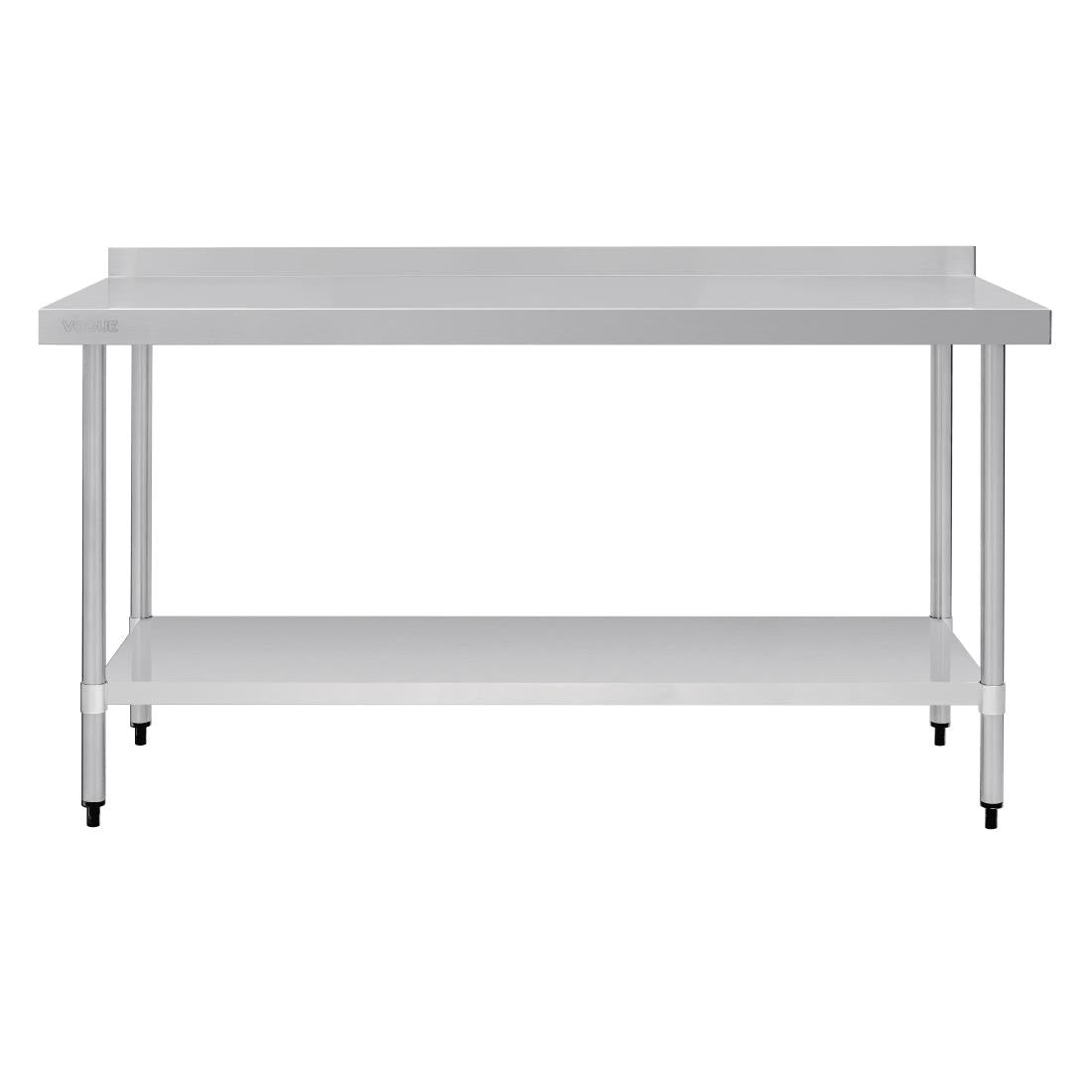 Vogue Stainless Steel Table with Upstand 1800mm