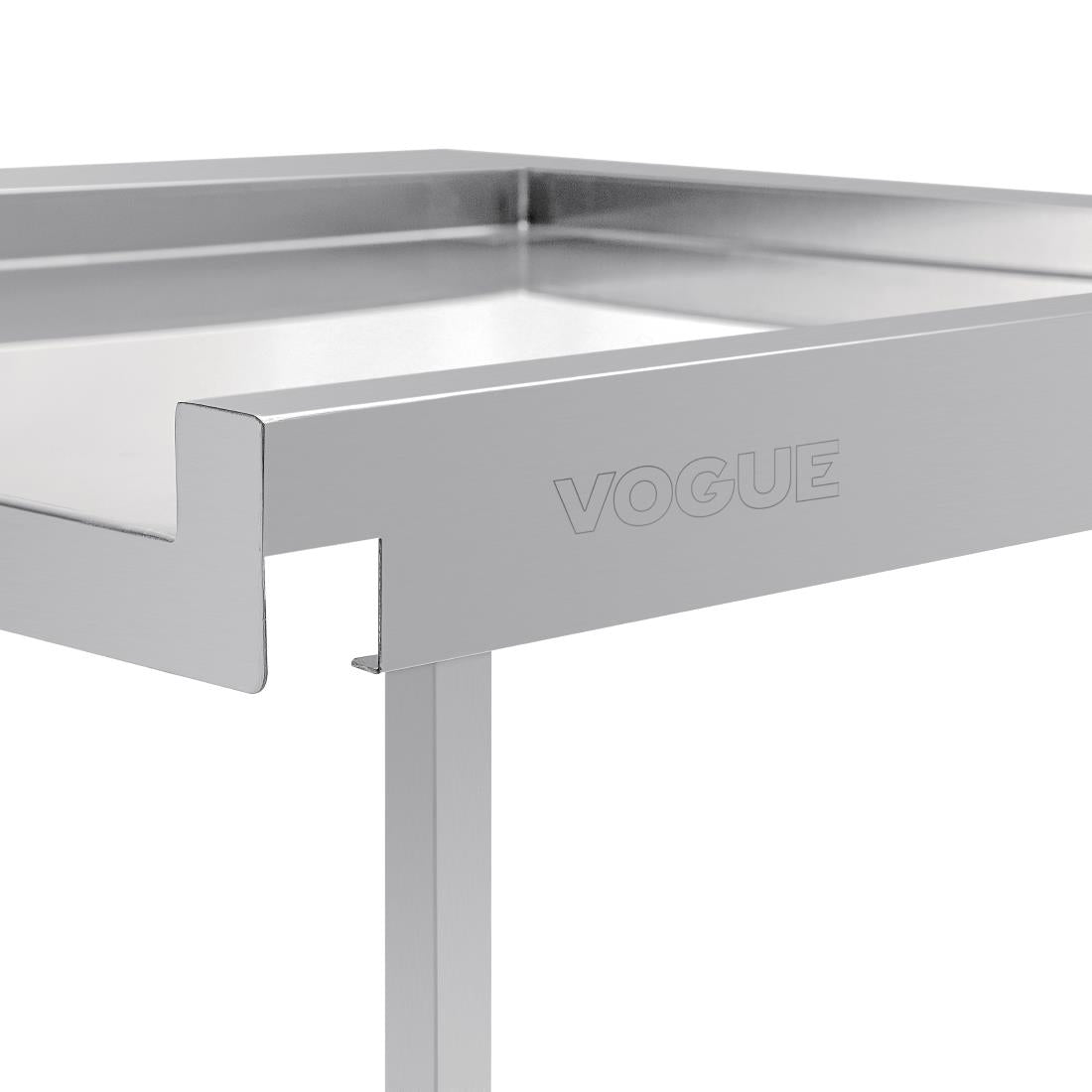 Vogue Pass Through Dishwash Table Left 600mm