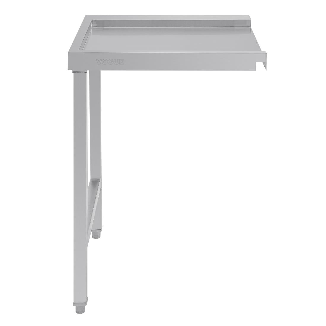 Vogue Pass Through Dishwash Table Right 600mm