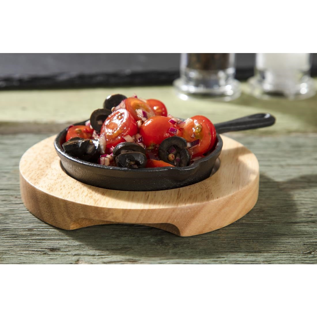 Olympia Hevea Board for Cast Iron Dish 115mm