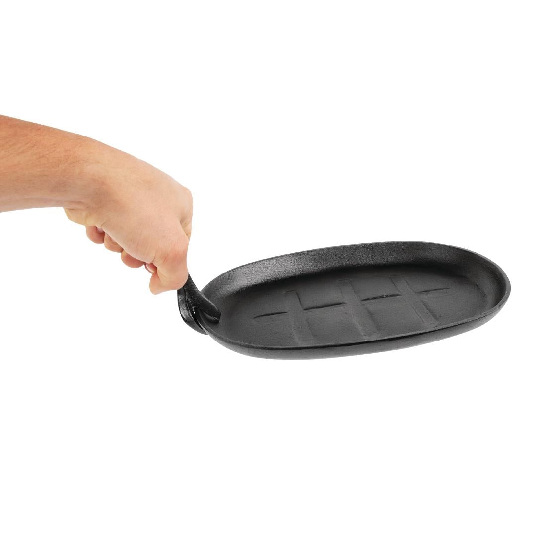 Olympia Cast Iron Oval Sizzle Platter 280mm