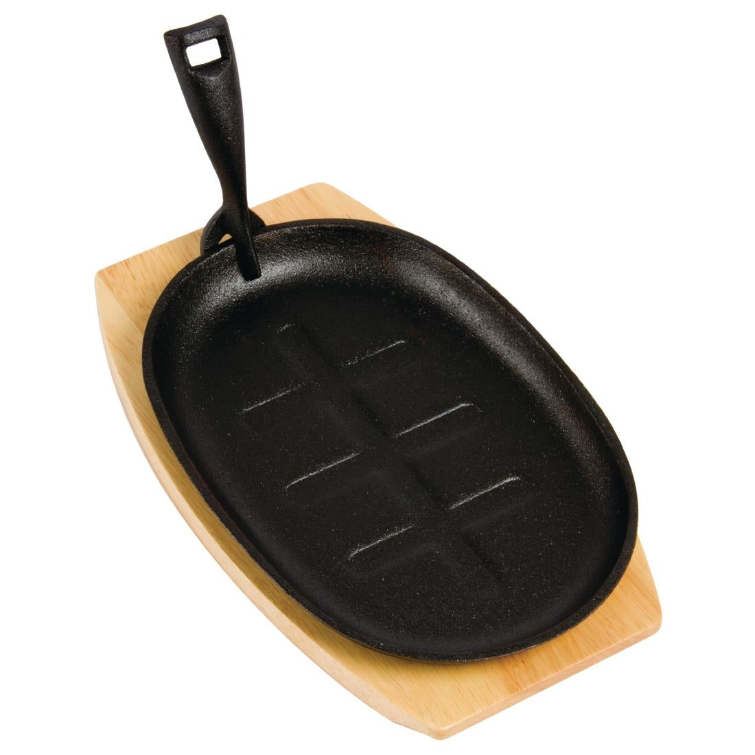 Olympia Cast Iron Oval Sizzle Platter 280mm