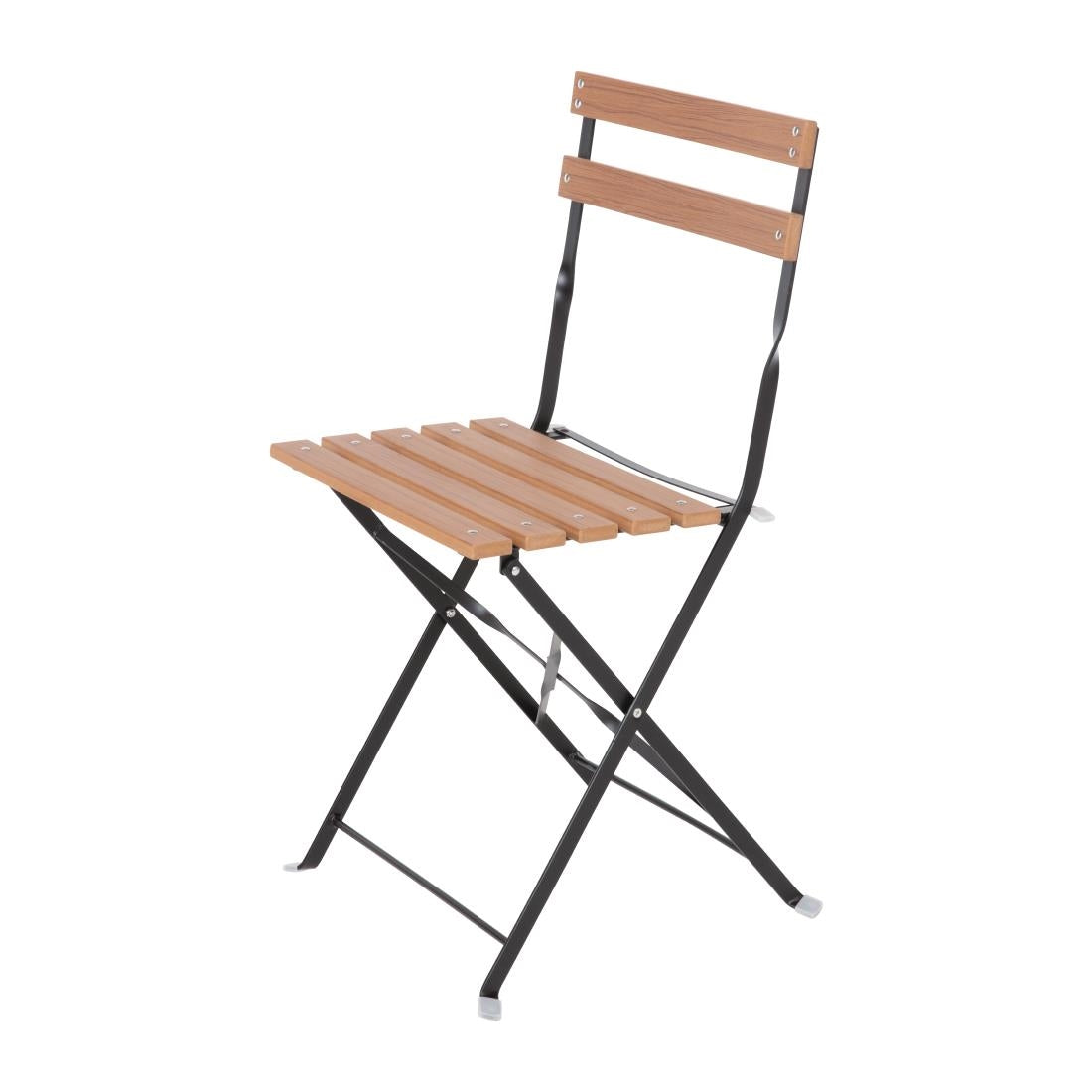 Bolero Faux Wood Bistro Chair (2 Pack)