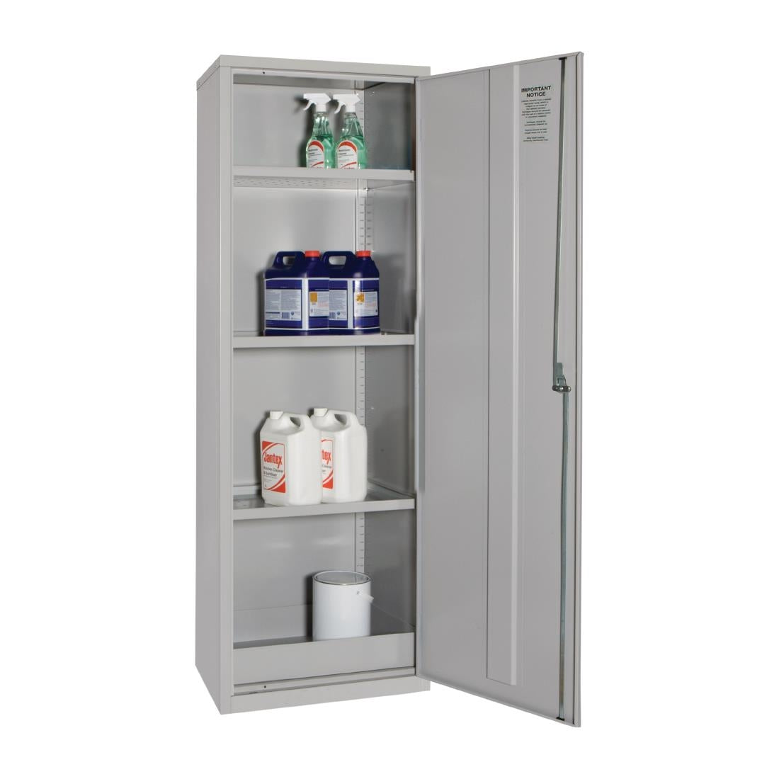 COSHH Cabinet Single Door Grey 20Ltr