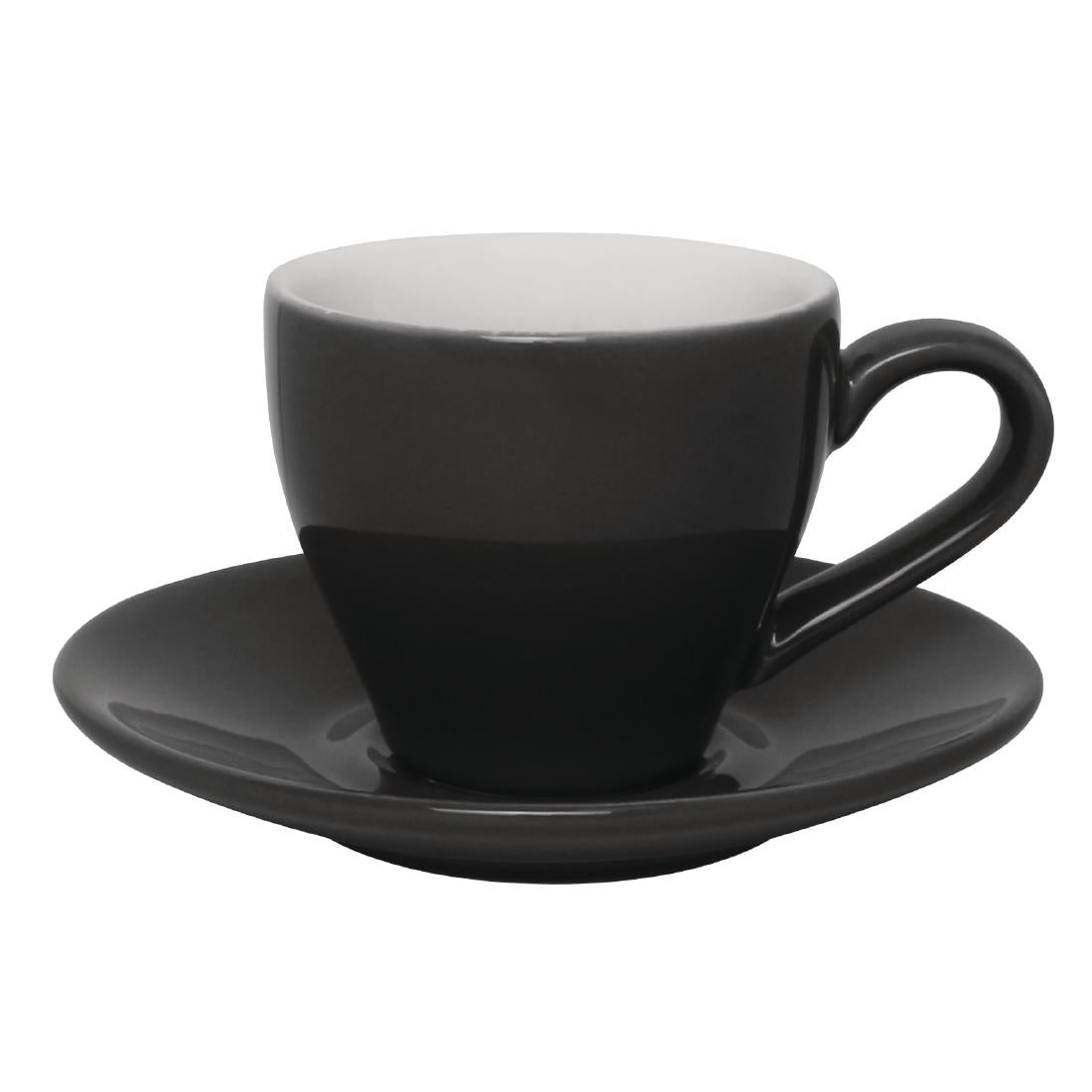 Olympia Cafe Espresso Saucers Charcoal 117mm (12 Pack)