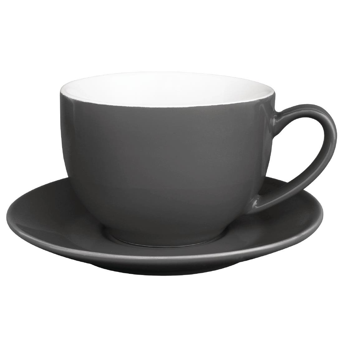 Olympia Cafe Saucers Charcoal 158mm (12 Pack)