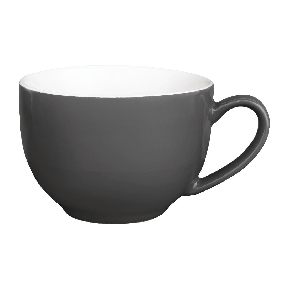 Olympia Cafe Cappuccino Cups Charcoal 340ml (12 Pack)