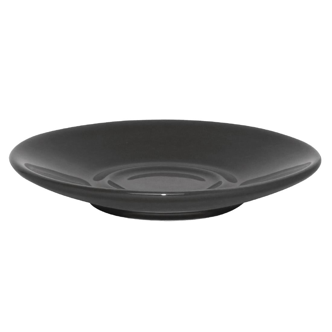 Olympia Cafe Espresso Saucers Charcoal 117mm (12 Pack)