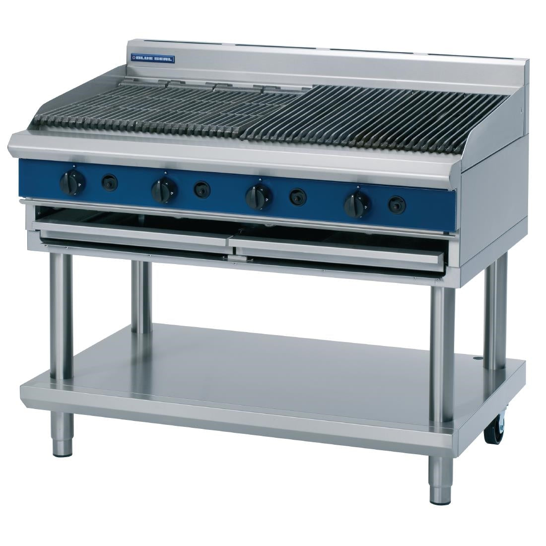 Blue Seal Evolution LPG Chargrill with Leg Stand LPG 1200mm G598-LS/L