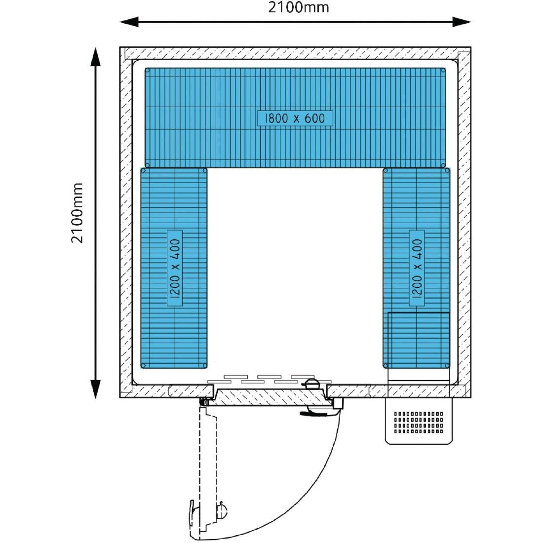 Foster Advantage Walk In Fridge Integral ADV2121 HT INT