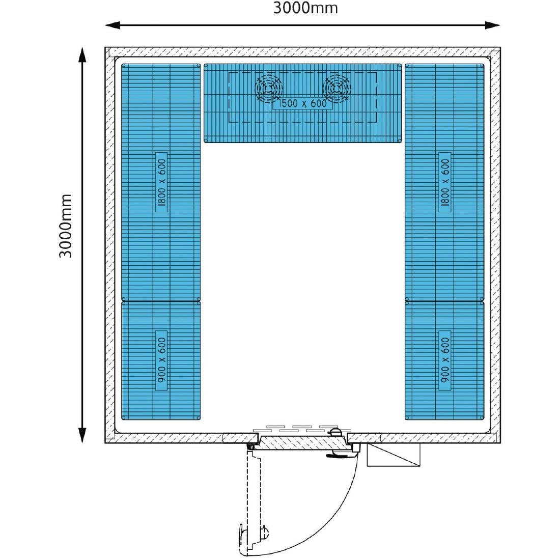 Foster Advantage Walk In Fridge Remote ADV3030 HT REM