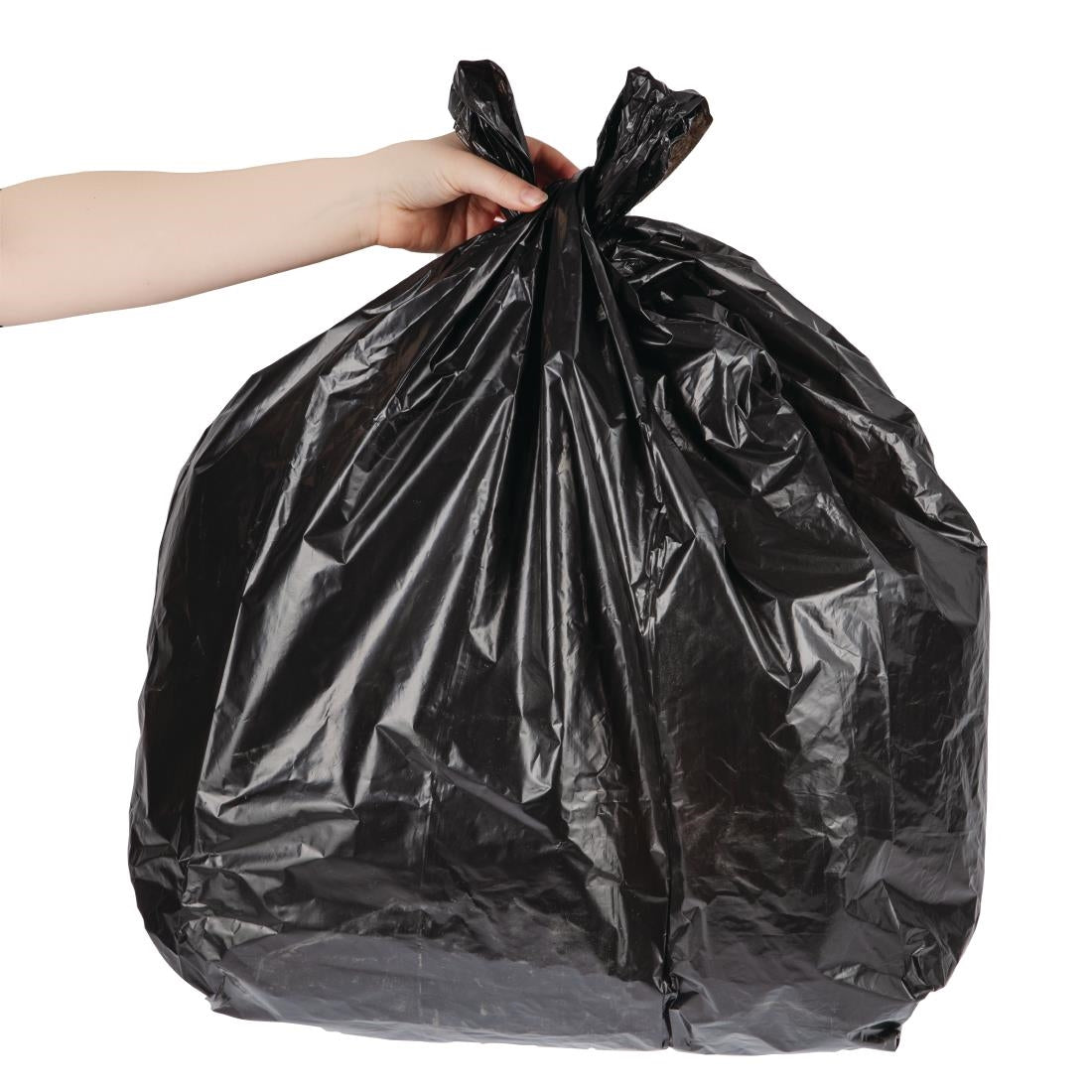 Jantex Heavy Duty Bin Bags Black 70Ltr (100 Pack)